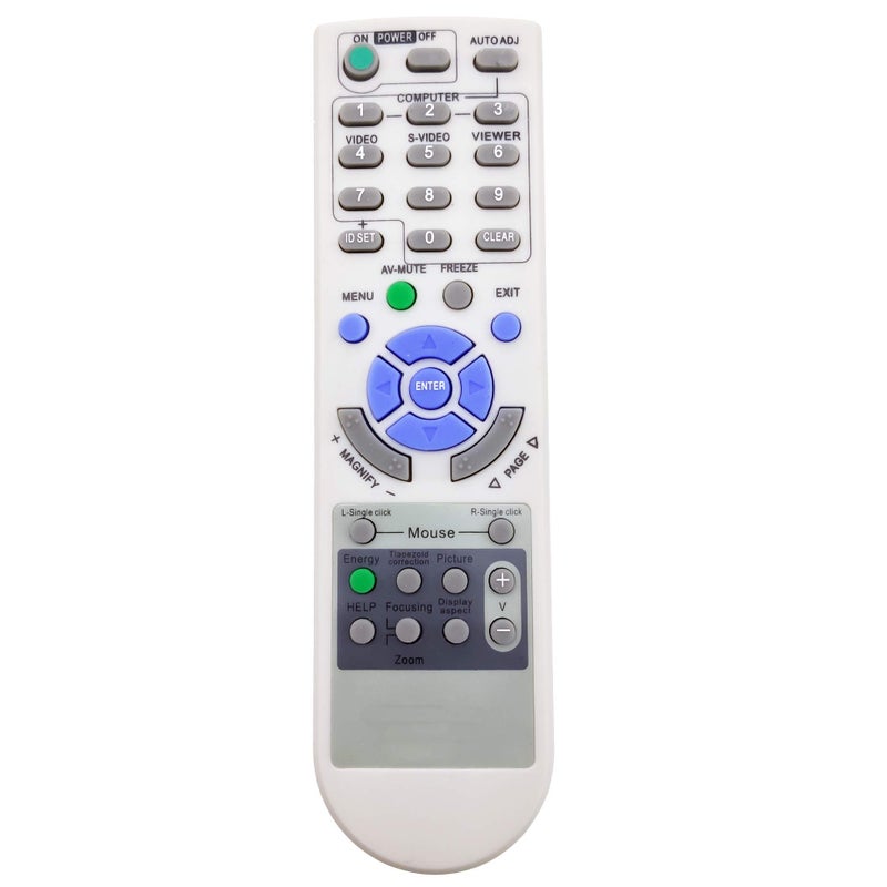 InTeching RMT-PJ31/ RMT-PJ32/ RD-448E Projector Remote Control for NEC NP-M260W, NP-M260X, NP-M271X, NP-M300W, NP-M300WS, NP-M300X, NP-M300XS, NP-M311W, NP-M311X, NP-P350W, NP-P350X, NP-P401W - Image 1